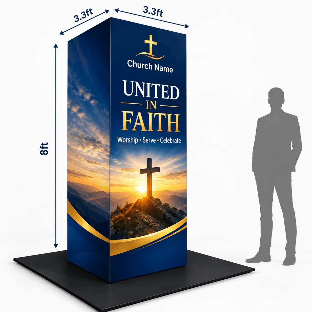 Church Modular EZ Cubic Fabric Tower Display
